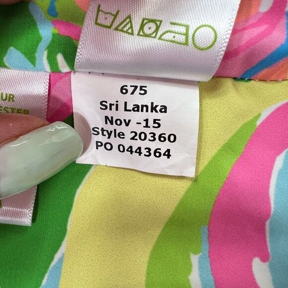 Lilly Pulitzer Palm Beach Swing Trench Coat Jacket Navy Blue Pink Size Medium - Picture 6 of 12